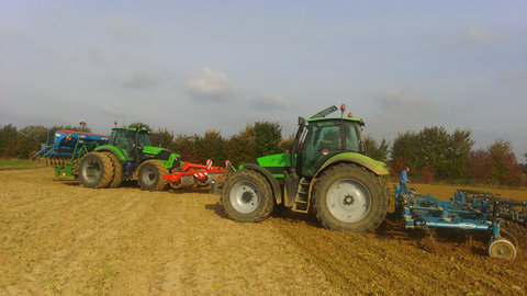 Semis de blé en Normandie