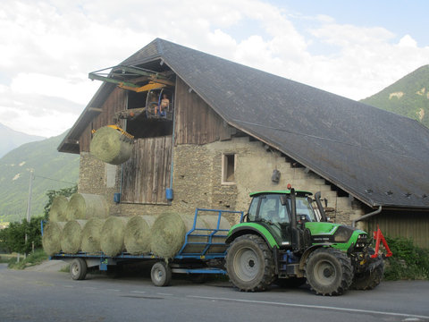 Déchargement de boules avec le 6150