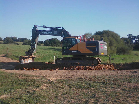 Terrassement pour chemin des vaches