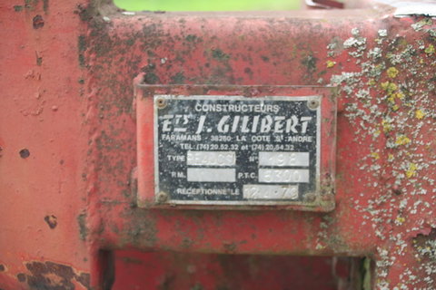 la plaque d'origine