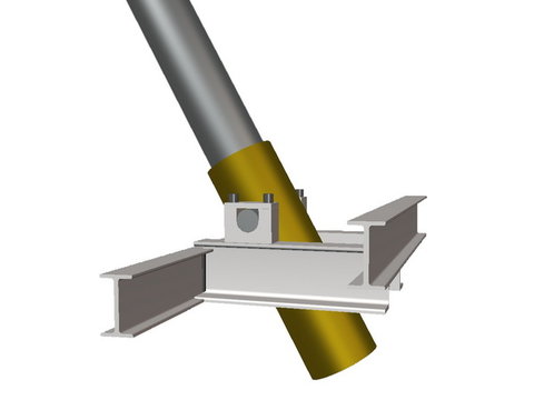 nouveau support soudé du vérin
