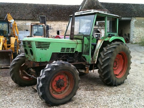 Le tracteur à son arrivée.