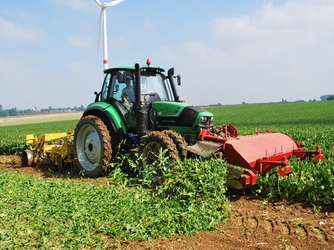 Deutz-fahr Agrotron 6180 Profiline avec arracheuse CMG et effeuilleuse Gilles